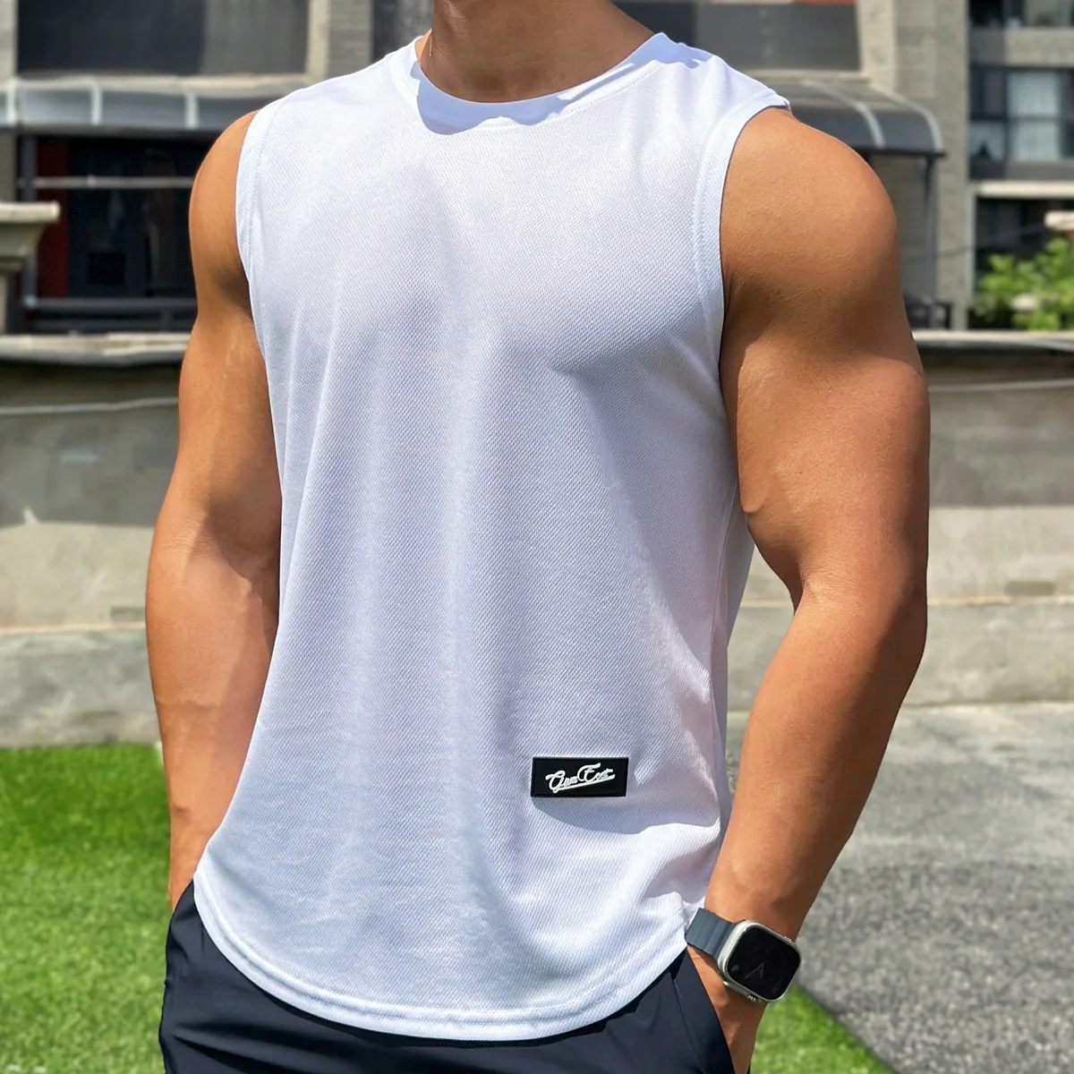 Undershirt Crew Neck - 2025, zomer nieuwe trend heren tanktop
