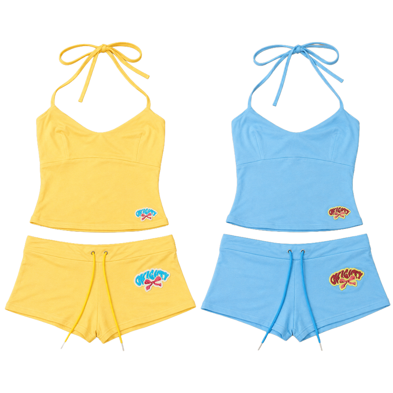Dames 2-delige korte set: cami - Suspender Tank Top recensie en prijs