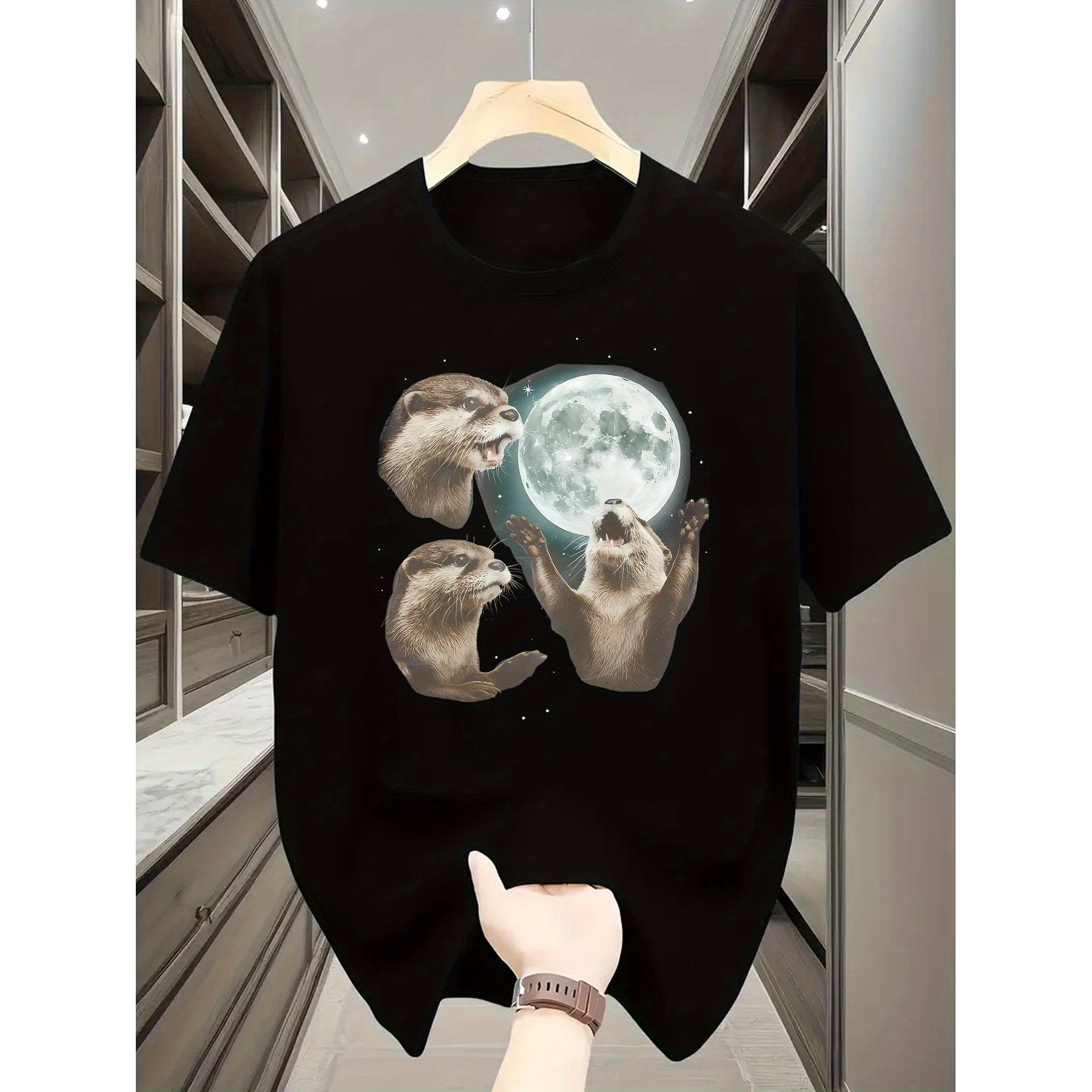 Playful Otters Under Moonlight - Undershirt Crew Neck recensie en prijs