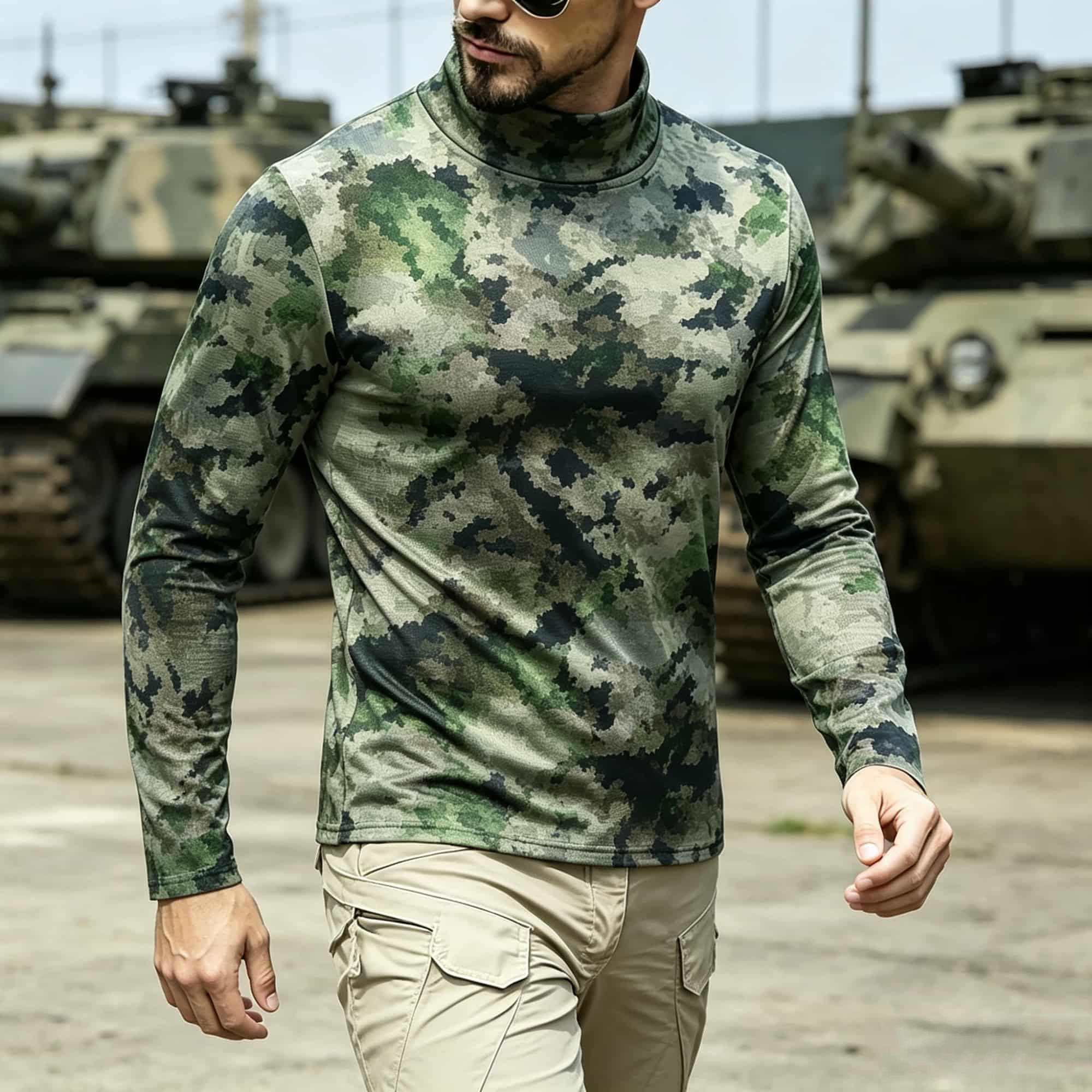 Tactisch camouflageprint shirt - Base Layer Top recensie en prijs